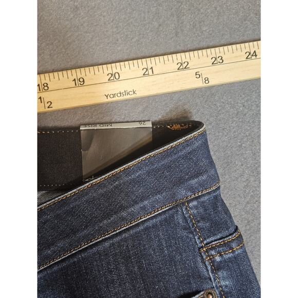 Venezia Jeans Womens 26 Blue Lane Bryant Mid Rise Skinny Ankle Elastic Waistband - Picture 5 of 10